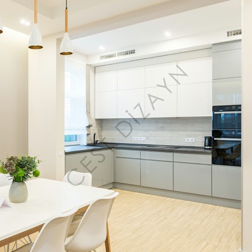 High Gloss Mutfak Dolabı (Metretül)