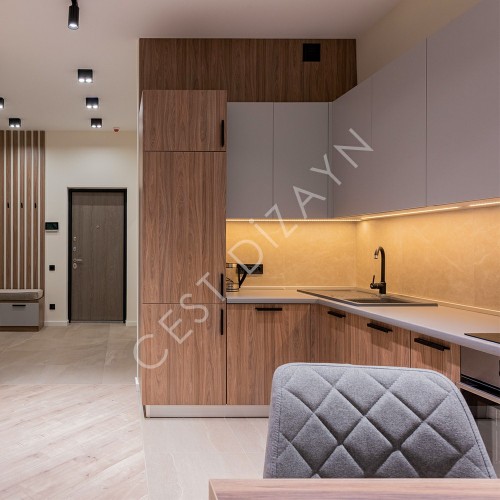 Melamin Yüzey MDF Lam Mutfak Dolabı (Metretül)