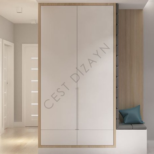 Melamin Yüzey MDF Lam Vestiyer (Metrekare)