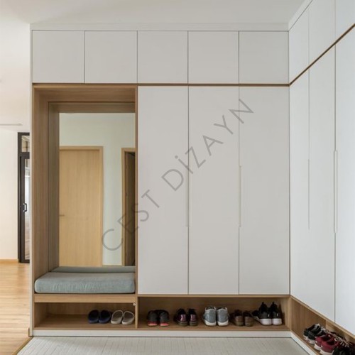 Melamin Yüzey MDF Lam Vestiyer (Metrekare)