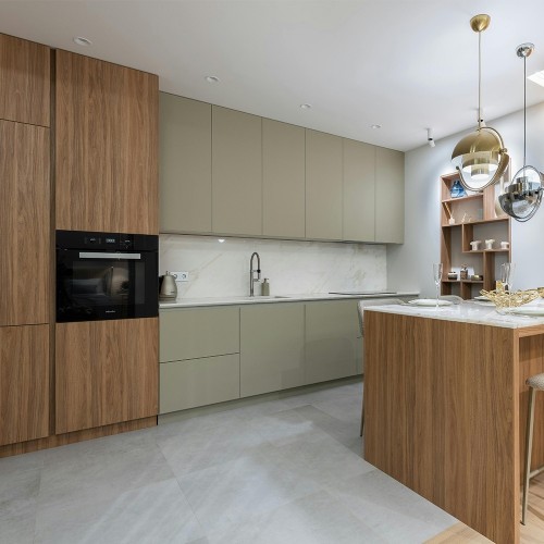 Melamin Yüzey MDF Lam Mutfak Dolabı (Metretül)